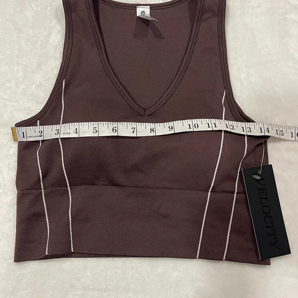 NWT Brown Sports Bra Tank Size Medium
